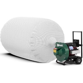 (1) Heavy Duty Insulation Vacuum Bags by RAM - Size 6 ft x 4 ft - Holds EST 75 Cubic Feet - Low Dust Bag