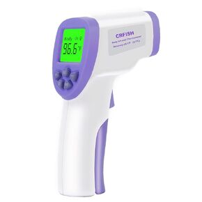 Digital Thermometer for Adults and Kids, Forehead/Infrared Thermometer, Non Contact Thermometer with Fever Alarm,Silent Mode, 2 in 1 Mode (White)