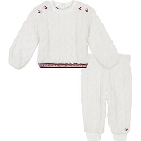 Tommy Hilfiger baby-girls 2pc Sherpa Jog Set