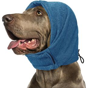 SUNFURA Dog Calming Hoodie, No Flap Ear Wraps for Dogs Anxiety Relief, Dog Ear Muffs Noise Protection for Firework, Grooming, Force Drying, Dog Ear Covers Headband for Noise Cancelling, Pink M