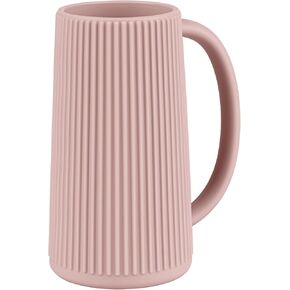 Food Grade Silicone Wash Rinser Cup for Kids with Easy Grip Handle, Baby Bath Rinse Cup (Blush)