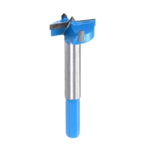 HARFINGTON Forstner Drill Bits 35mm (1 3/8") Hex Shank 3/8 inch, Carbide Forstner Bit Woodworking Hole Opener Cutter Tool for Wood Drilling/Cabinet Hinges, Blue
