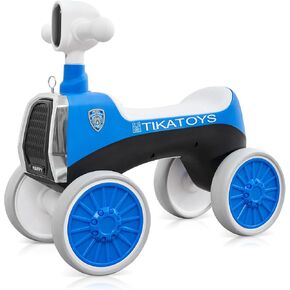 Police Ride On Toy for Toddlers | Push Car with Flashing Led Lights | Stable No-PedalToddler Balance Bike 2 Year Old for Indoor & Outdoor Fun