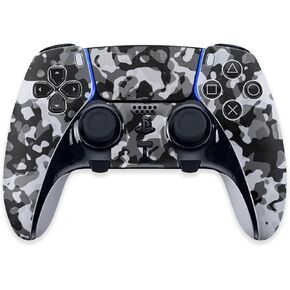 MightySkins Skin Compatible with PS5 DualSense Edge Controller - Black Modern Camo | Protective, Durable, and Unique Vinyl Decal wrap Cover | Easy to Apply & Change Styles | Made in The USA