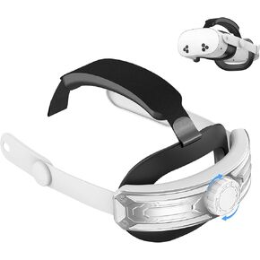 حزام الرأس لـ Meta Quest 3S: ملحقات سماعات الرأس VR - بديل لحزام Elite - متوافق مع Oculus/Meta Quest 3S - راحة معززة، ويقلل من ضغط الرأس
