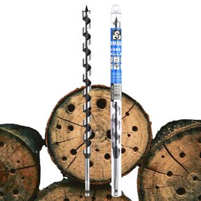 5/8-Inch x 14-Inch Auger Drill Bit for Wood, Hex Shank 3/8-Inch One Piece, Ship Auger Long Drill Bit for Soft and Hard Wood, Plastic, Drywall and Composite Materials