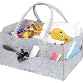 Vitoler Diaper Caddy,Caddy Organizer With Handle,Newborn Essentials Must Haves for Changing Table, Nursery, Diaper Station