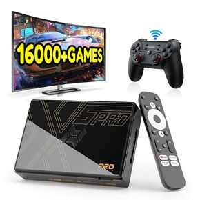 Kinhank Super Console X5 PRO Retro Game Console with 16000+Games, Android 12.0 OS, RockChip RK3588S, Emulator Console, 8K UHD Output, WI-FI 6, BT 5.0, AV1, Wireless Controller