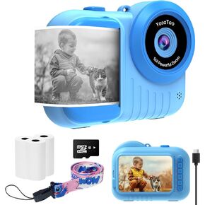 Instant Print Camera for Kids, 3.5 Inch Kids Camera Instant Print, Toddler Kids Instant Print Camera That Prints Pictures Instantly, Christmas Birthday Gifts Toys for 5 6 7 8 9 10 11 12 Year Old Girls