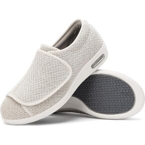 أحذية SPR&JOY لمرضى السكري للنساء، أحذية نسائية لكبار السن بعرض واسع، خفيفة الوزن وقابلة للتعديل وقابلة للتنفس، أحذية رياضية للمشي وتورم القدمين in Kuwait