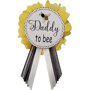 Daddy to Bee Pin Baby Shower Yellow & Black pin for dad to wear at Baby Shower, Baby Sprinkle