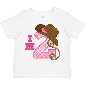 inktastic 2nd Birthday 2 Year Old Cowgirl Hat Toddler T-Shirt