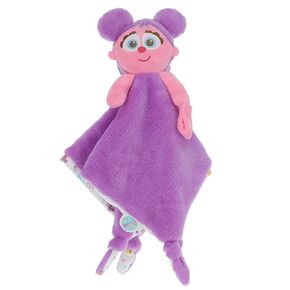 KIDS PREFERRED Sesame Street Abby Cadabby Blanky Made of Soft Material with Knotted Corners and Pacifer Loop for Babies and Infants