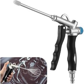 2 Way Adjustable Air Blow Gun, High Flow Extension Nozzle, 150 PSI Car Detailing Air Blower Gun, 1/4 inch NPT Air Inlet Air Compressor Gun Blows Dirt and Dust from Surface