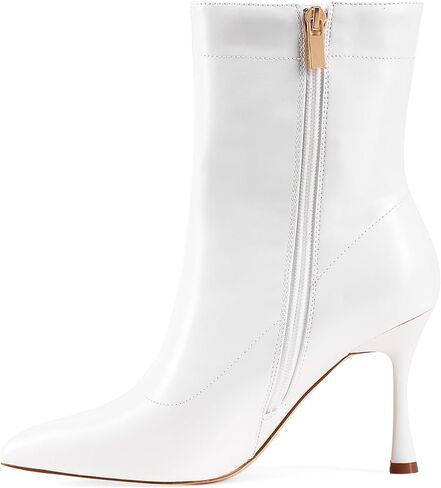 Ladies Dress 3.5IN Pointed toe Ankle boots | Mid Heel, Stiletto Short Booties for Work Daily in Kuwait