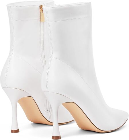 Ladies Dress 3.5IN Pointed toe Ankle boots | Mid Heel, Stiletto Short Booties for Work Daily in Kuwait