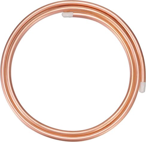 BELLA BAYS Copper Tubing 5/8" OD x 0.569" ID x 10 Ft, 99.9% C12200 ASTM B280 Refrigeration ACR Tubing Seamless Soft Coil Round T2 Pure Copper Tube for HVAC System, Refrigerators, Industry, DIY in Saudi Arabia