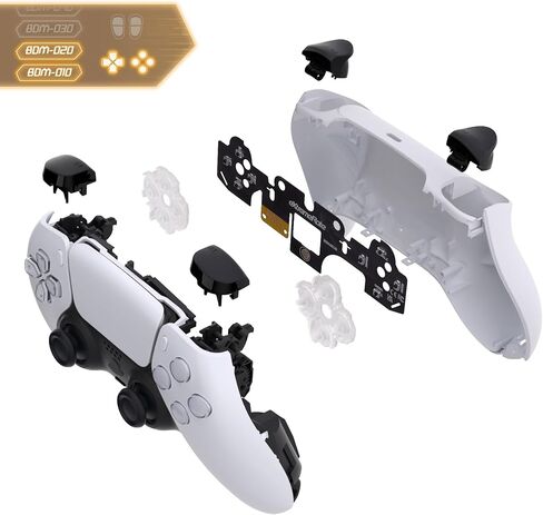 eXtremeRate Face Clicky Kit V3 for PS5 Controller BDM-010 BDM-020 Face Buttons, Custom Hard Silicone Tactile Switch Dpad Action Buttons Mouse Click Kit for PS5 Controller BDM 010 020 - NO Controller in Saudi Arabia