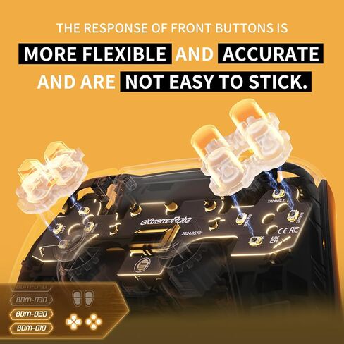 eXtremeRate Face Clicky Kit V3 for PS5 Controller BDM-010 BDM-020 Face Buttons, Custom Hard Silicone Tactile Switch Dpad Action Buttons Mouse Click Kit for PS5 Controller BDM 010 020 - NO Controller in Saudi Arabia
