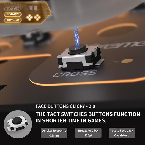 eXtremeRate Face Clicky Kit V3 for PS5 Controller BDM-010 BDM-020 Face Buttons, Custom Hard Silicone Tactile Switch Dpad Action Buttons Mouse Click Kit for PS5 Controller BDM 010 020 - NO Controller in Saudi Arabia