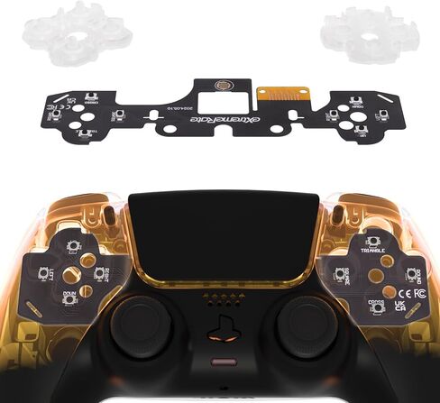 eXtremeRate Face Clicky Kit V3 for PS5 Controller BDM-010 BDM-020 Face Buttons, Custom Hard Silicone Tactile Switch Dpad Action Buttons Mouse Click Kit for PS5 Controller BDM 010 020 - NO Controller in Saudi Arabia