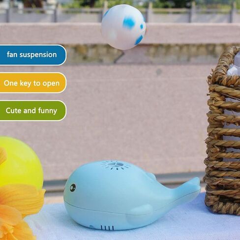 Electric Whale Floating Ball Toys Mini Children's Fan Balancing Blowing Games Ideal Birthday Party Gifts for Children in Saudi Arabia