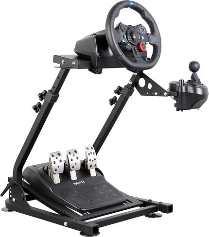 jxqqay Racing Wheel Stand (Updated Version) Height and Tilt Adjustable Steering Wheel Stand for G25, G27, G29, G920 PS4 Xbox T500D T3PA TGT Driving Simulator Cockpit in Saudi Arabia