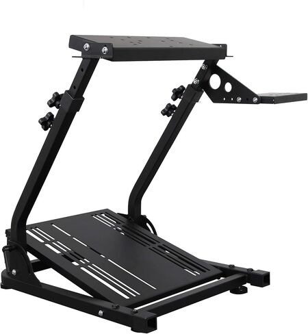 jxqqay Racing Wheel Stand (Updated Version) Height and Tilt Adjustable Steering Wheel Stand for G25, G27, G29, G920 PS4 Xbox T500D T3PA TGT Driving Simulator Cockpit in Saudi Arabia