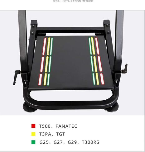 jxqqay Racing Wheel Stand (Updated Version) Height and Tilt Adjustable Steering Wheel Stand for G25, G27, G29, G920 PS4 Xbox T500D T3PA TGT Driving Simulator Cockpit in Saudi Arabia