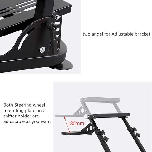 jxqqay Racing Wheel Stand (Updated Version) Height and Tilt Adjustable Steering Wheel Stand for G25, G27, G29, G920 PS4 Xbox T500D T3PA TGT Driving Simulator Cockpit in Saudi Arabia