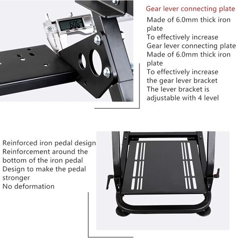 jxqqay Racing Wheel Stand (Updated Version) Height and Tilt Adjustable Steering Wheel Stand for G25, G27, G29, G920 PS4 Xbox T500D T3PA TGT Driving Simulator Cockpit in Saudi Arabia