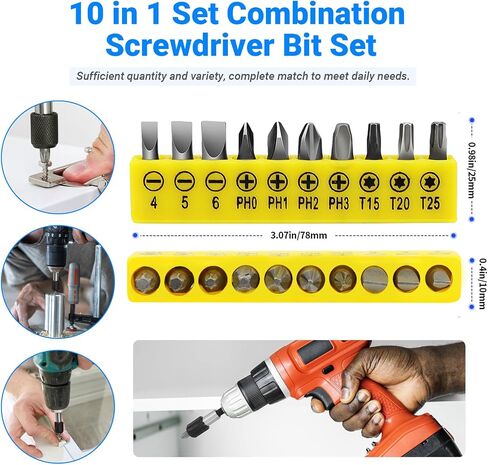 Flexible Drill Bit Extension Set, Hex Shank Bit Holder Keychain, 105°Right Angle Drill Attachmen, 3pcs 1/4 3/8 1/2" Hex Socket Adapter, 3pcs Drill Bit Holder Extension, Screwdriver Bit Kit (Colorful) in Kuwait