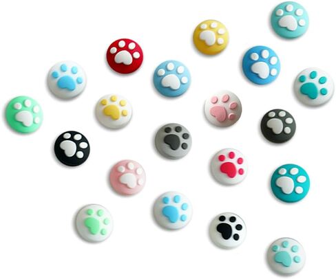 40 قطعة من أغطية قبضة الإبهام بتصميم مخلب القط اللطيف، عصا التحكم الناعمة من السيليكون، غطاء عصا الإبهام، غطاء عصا تناظرية متوافق مع Nintendo Switch Standard، Lite، OLED in Kuwait