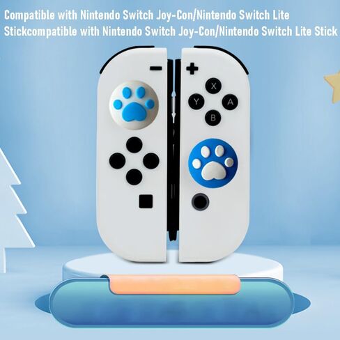 40 قطعة من أغطية قبضة الإبهام بتصميم مخلب القط اللطيف، عصا التحكم الناعمة من السيليكون، غطاء عصا الإبهام، غطاء عصا تناظرية متوافق مع Nintendo Switch Standard، Lite، OLED in Kuwait