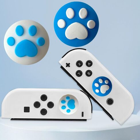 40 قطعة من أغطية قبضة الإبهام بتصميم مخلب القط اللطيف، عصا التحكم الناعمة من السيليكون، غطاء عصا الإبهام، غطاء عصا تناظرية متوافق مع Nintendo Switch Standard، Lite، OLED in Kuwait