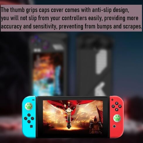 40 قطعة من أغطية قبضة الإبهام بتصميم مخلب القط اللطيف، عصا التحكم الناعمة من السيليكون، غطاء عصا الإبهام، غطاء عصا تناظرية متوافق مع Nintendo Switch Standard، Lite، OLED in Kuwait