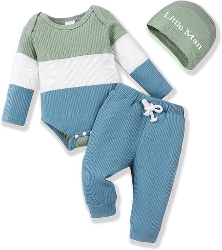 Newborn Infant Baby Boy Clothes Fall Winter Outfits New to The Crew Outfit Toddler Baby Boy Clothes Set in Kuwait