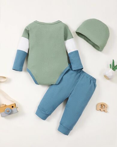 Newborn Infant Baby Boy Clothes Fall Winter Outfits New to The Crew Outfit Toddler Baby Boy Clothes Set in Kuwait
