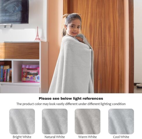 Grey Throw Blanket for Baby - Soft Lightweight Plush Fuzzy Fleece Baby Swaddle Blankets for Girls Boys Super Cozy Throws for Lap Crib 40X30 in in Saudi Arabia