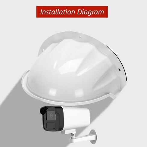Universal Sun Rain Shade Camera Cover Outdoor,CCTV Camera Top Cover Shield Security Camera Protective Roof for CCTV Surveillance Camera Hikvision/Nest/Ring/Arlo/Dome/Bullet in Kuwait