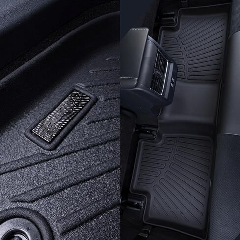 Large Trunk Mat for Ford Explorer 2020-2023 2024，TPE All Weather Protection Waterproof Rear Cargo Liners Easy to Clean Accessories for Ford Explorer-Black in Saudi Arabia
