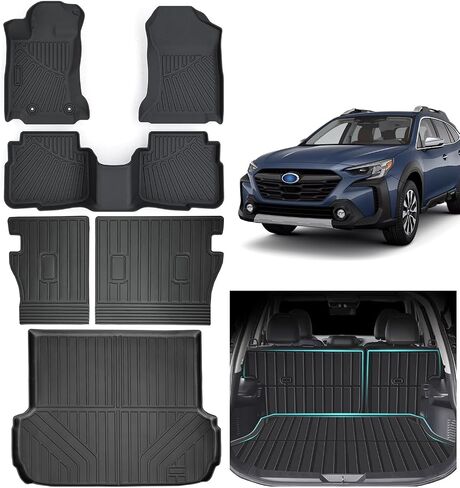 Large Trunk Mat for Ford Explorer 2020-2023 2024，TPE All Weather Protection Waterproof Rear Cargo Liners Easy to Clean Accessories for Ford Explorer-Black in Saudi Arabia