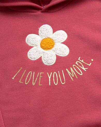 Real Love Toddler Girls' Jogger Set - 2 Piece Soft Fleece Pullover Hoodie and Jogger Pants - Girls Sweatsuit Set (2T-6X) in Kuwait