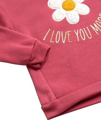 Real Love Toddler Girls' Jogger Set - 2 Piece Soft Fleece Pullover Hoodie and Jogger Pants - Girls Sweatsuit Set (2T-6X) in Kuwait