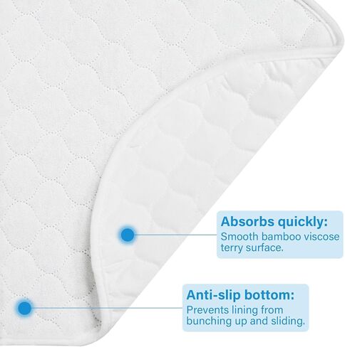 بطانة مبطنة لتغيير حفاضات الأطفال، غير قابلة للانزلاق، 3 عبوات من وسادات سلس البول شديدة الامتصاص وقابلة لإعادة الاستخدام للأطفال، وسادات داخلية قابلة للغسل (YDYQ) in Saudi Arabia
