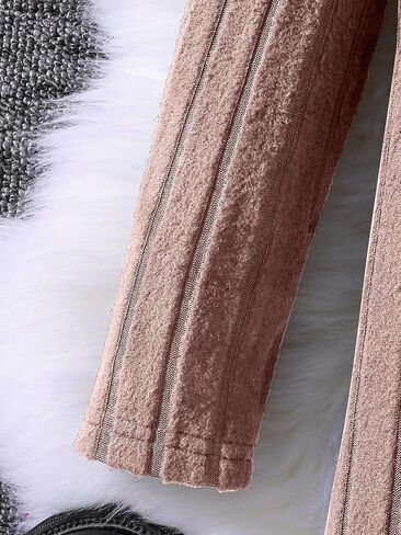 Girls Sweater Dresses Kids Long Sleeve Ribbed Knit Pullover Solid High Collar Spring Fall Dress in Saudi Arabia
