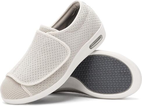 أحذية SPR&JOY لمرضى السكري للنساء، أحذية نسائية لكبار السن بعرض واسع، خفيفة الوزن وقابلة للتعديل وقابلة للتنفس، أحذية رياضية للمشي وتورم القدمين in Kuwait