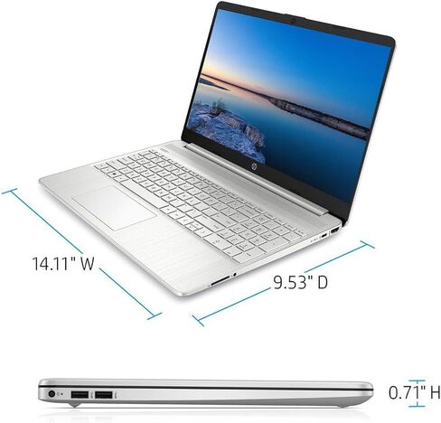 HP Laptop Computer, 15.6" HD Touchscreen Laptops, Intel Core i3-1215U, 16GB RAM|1TB SSD, Long Battery Life, Windows 11 Pro, RK Data Cable, Ready for School College Student and Daily Life/Business in Saudi Arabia
