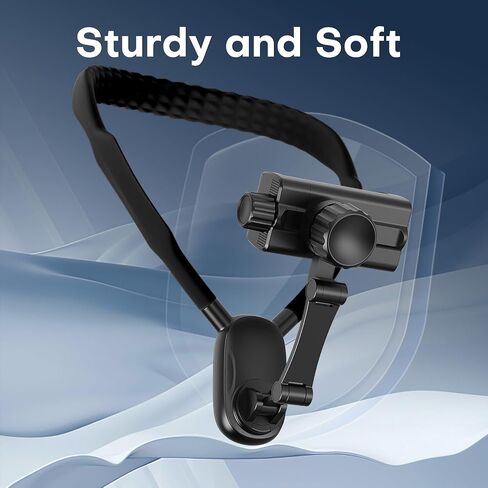 Neck Phone Holder for Recording, Hands Free Phone Holder for Action Camera & Phone, Flexible Phone Chest Mount for iPhone 15 14 13 12 Seires， Android Phones and Action Cameras-Gray in Saudi Arabia