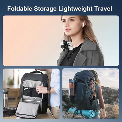 Neck Phone Holder for Recording, Hands Free Phone Holder for Action Camera & Phone, Flexible Phone Chest Mount for iPhone 15 14 13 12 Seires， Android Phones and Action Cameras-Gray in Saudi Arabia